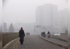 air pollution in an urban city