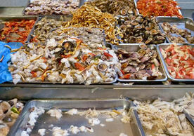 seafood at a market